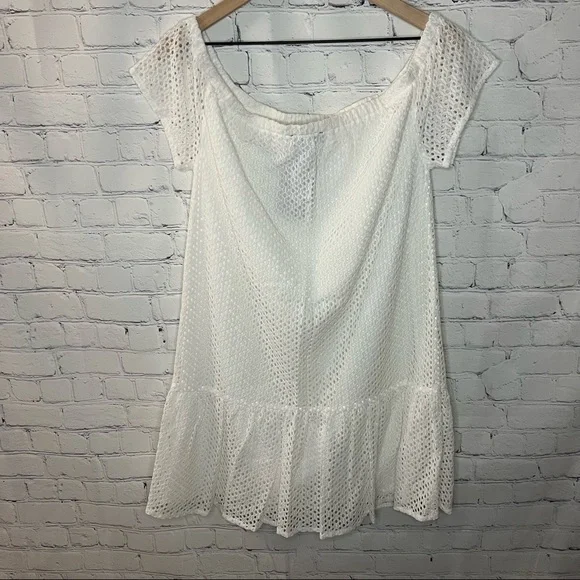 Revolve Central Park West Bristol Off Shoulder Dress White Size Large NWT - Picture 6 of 11